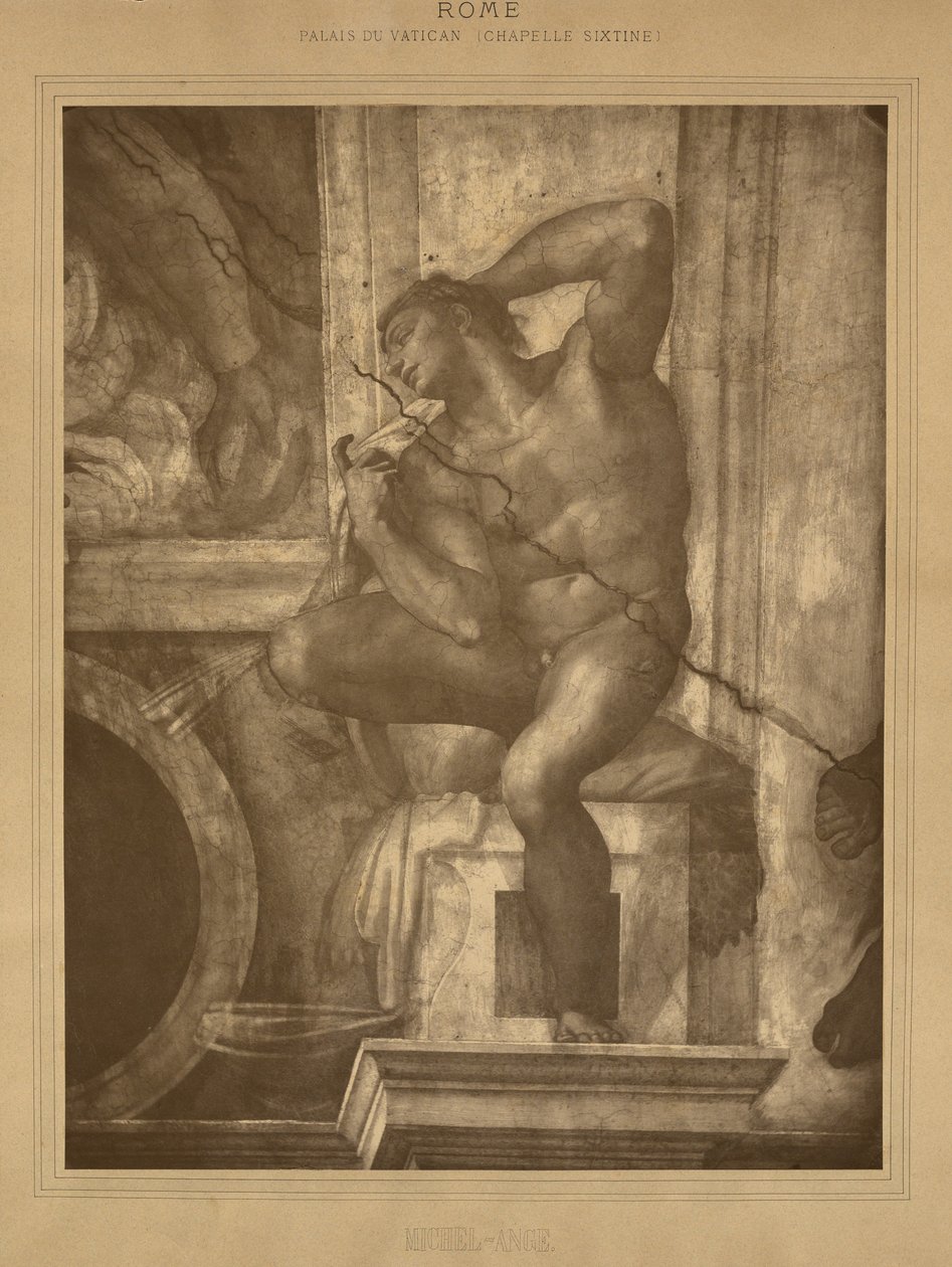 Rom - Vatikanpalatset, Sixtinska kapellet, Michelangelo av Adolphe Braun
