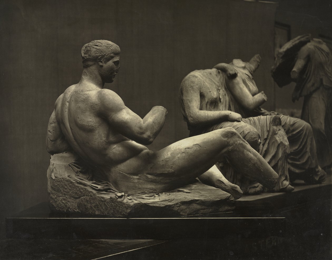 Skulpturer från Parthenon, British Museum av Adolphe Braun
