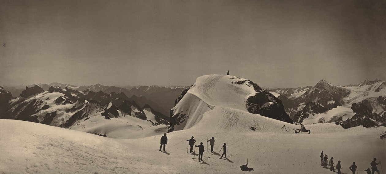 Toppmötet på Mont Titlis, Schweiz, 1866. av Adolphe Braun