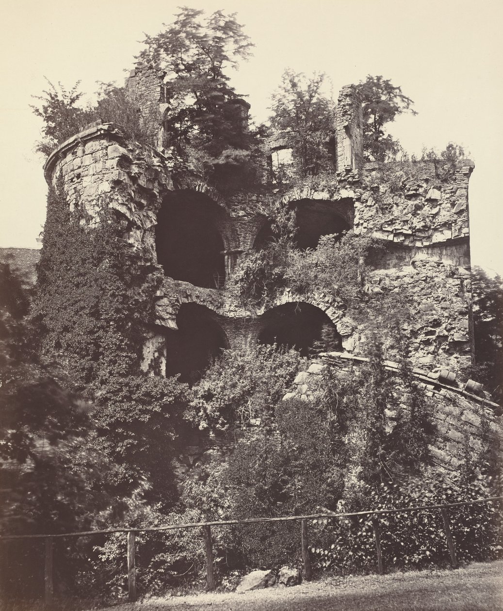 Det exploderade tornet, Heidelbergs slott av Adolphe Braun