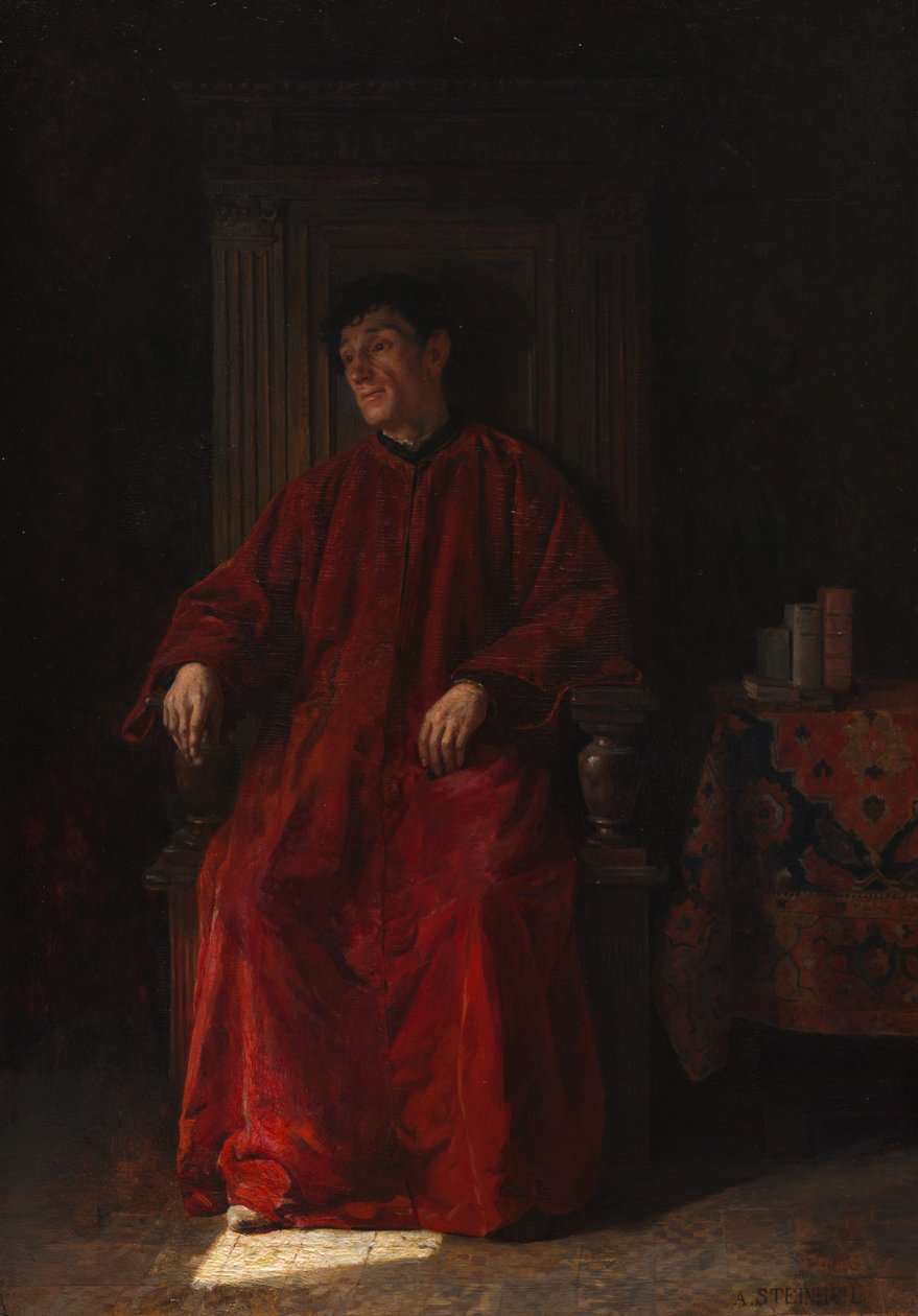 Domare i röd mantel av Adolphe Charles Edouard Steinheil