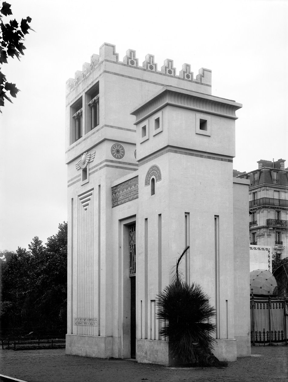 Assyriska huset, världsutställningen, Paris, 1889 av Adolphe Giraudon