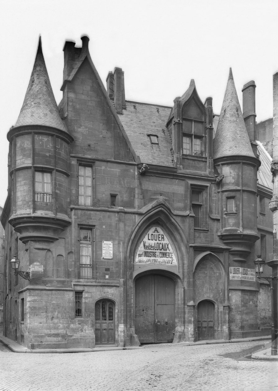 Hotel de Sens, sent 1800-tal - början av 1900-talet (se även 345987) av Adolphe Giraudon