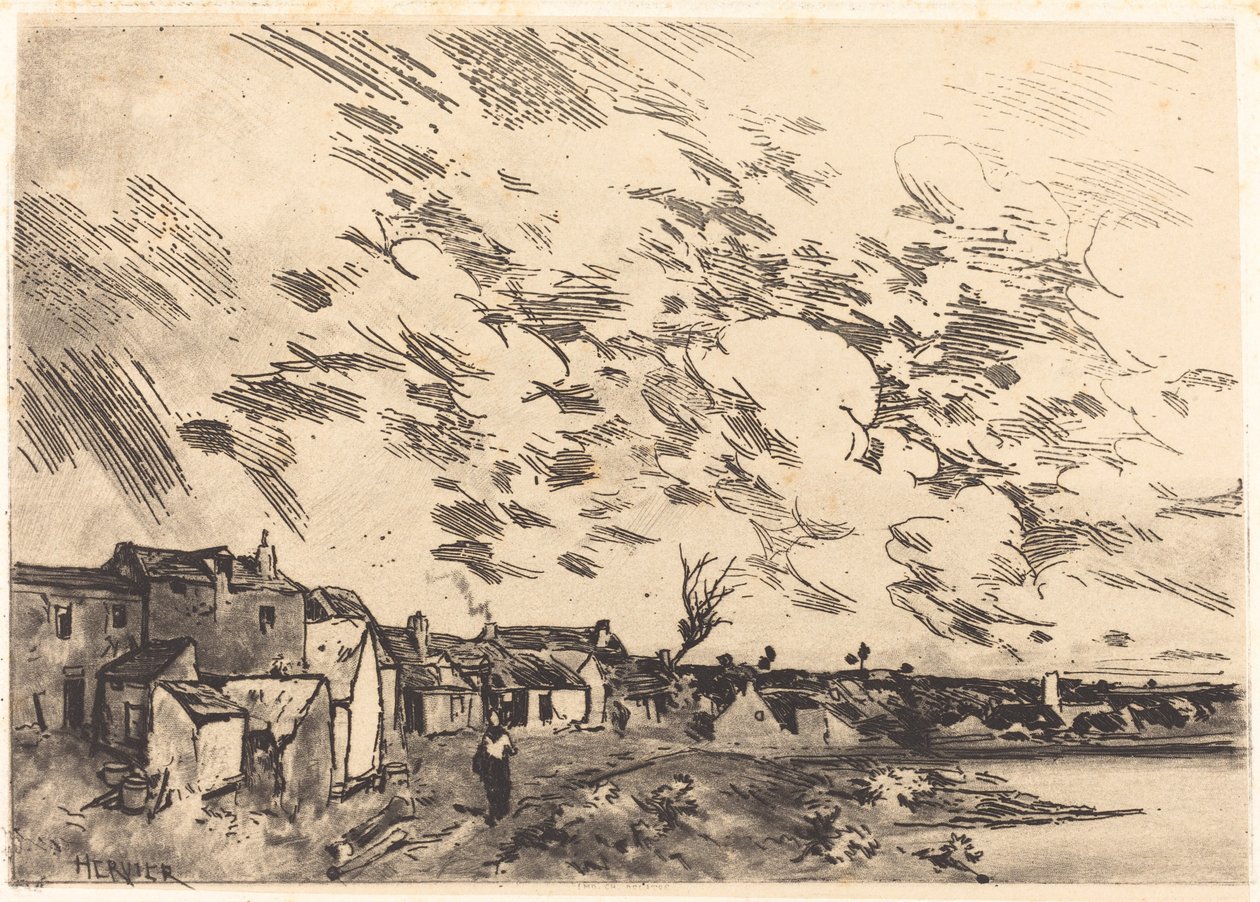By vid kanten av en flod av Adolphe Hervier