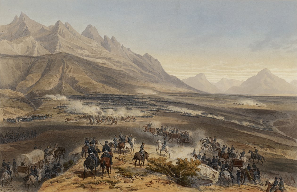 Slaget vid Buena Vista av Adolphe Jean Baptiste Bayot