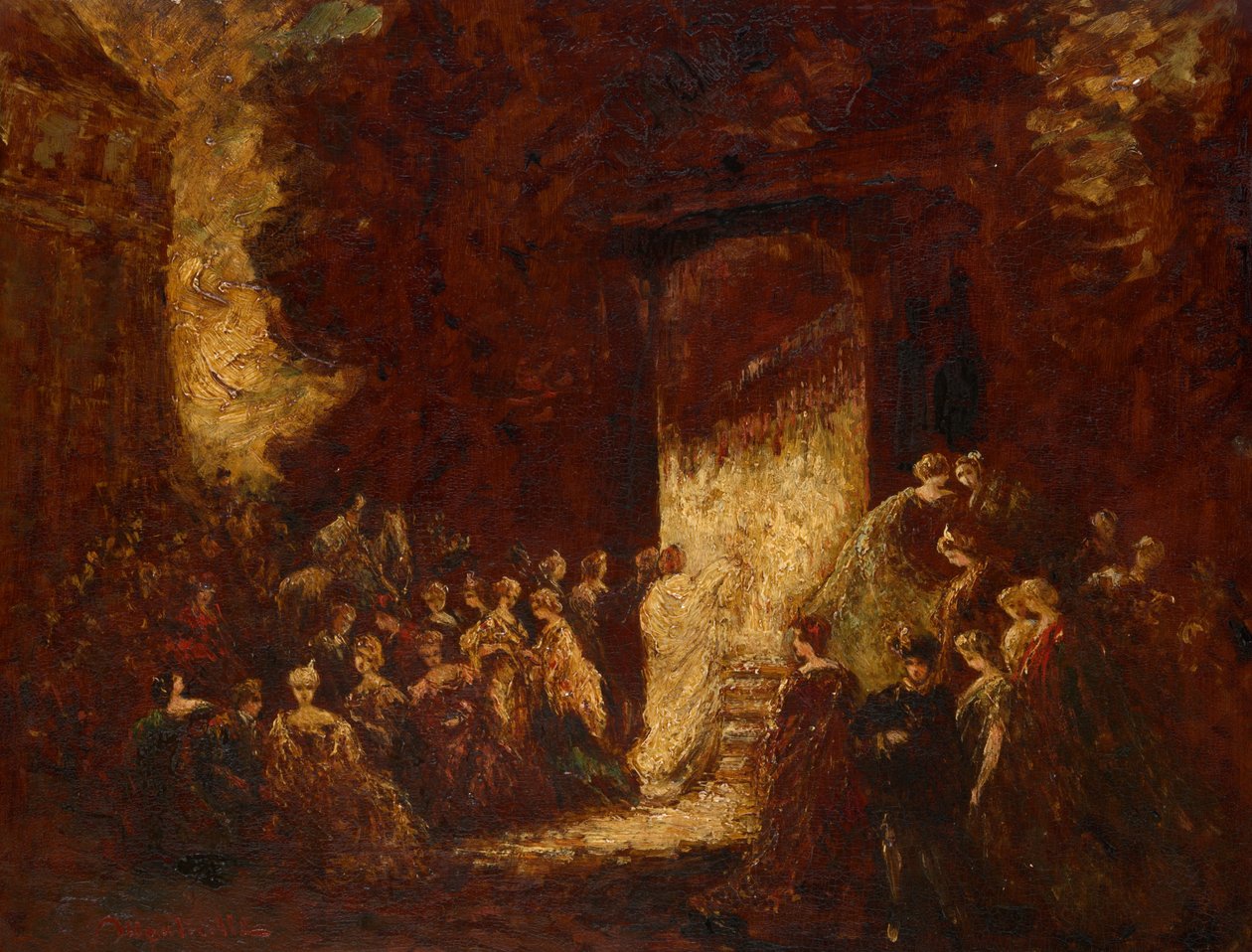 Eftermiddagsfest av Adolphe Joseph Thomas Monticelli