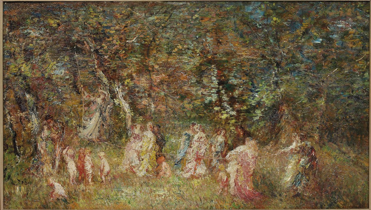 Gungan av Adolphe Joseph Thomas Monticelli