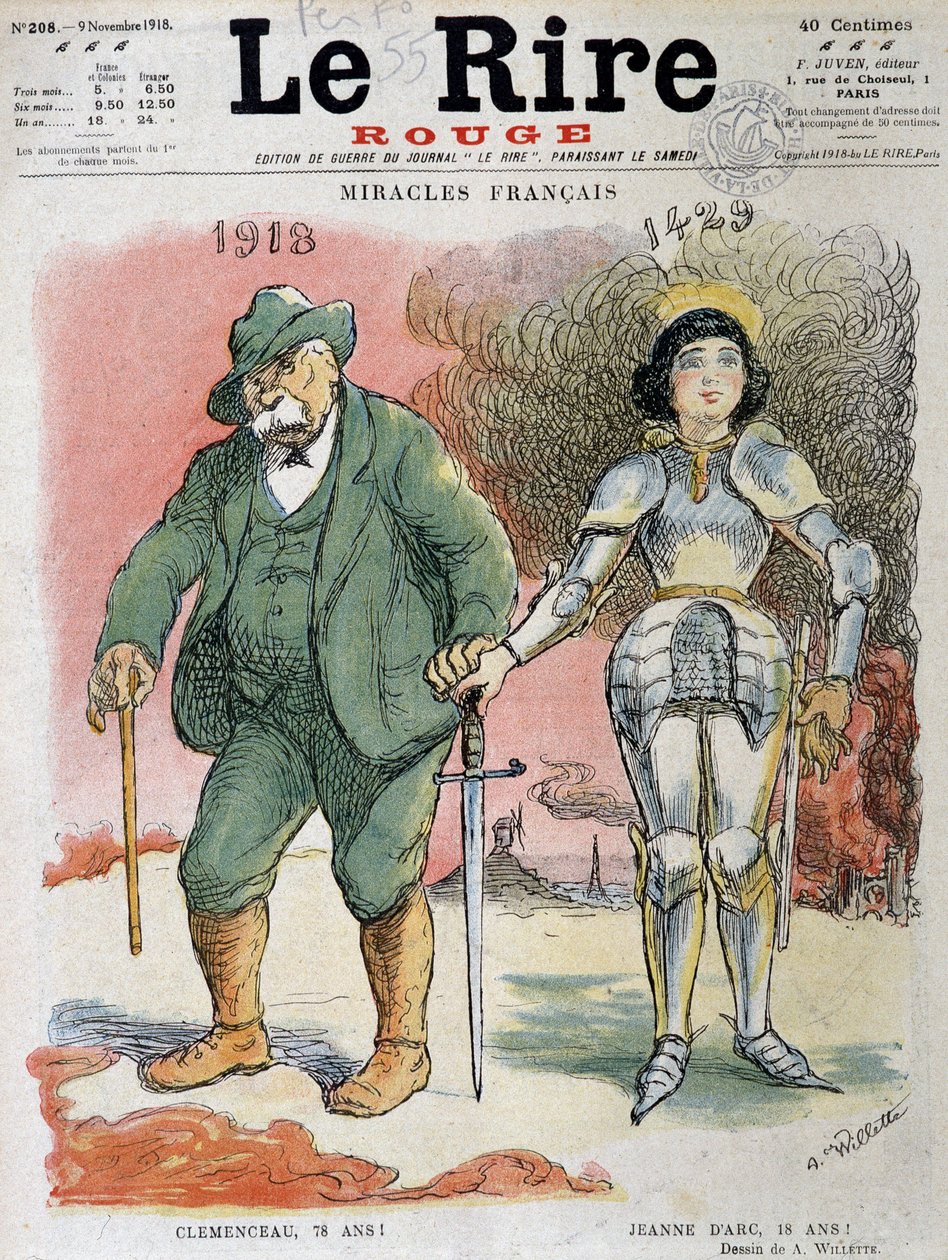 Första världskriget (1914-1918): Franska mirakel, Georges Clemenceau (1841-1929), 1918, Victorys fader var 78 år och Jeanne D