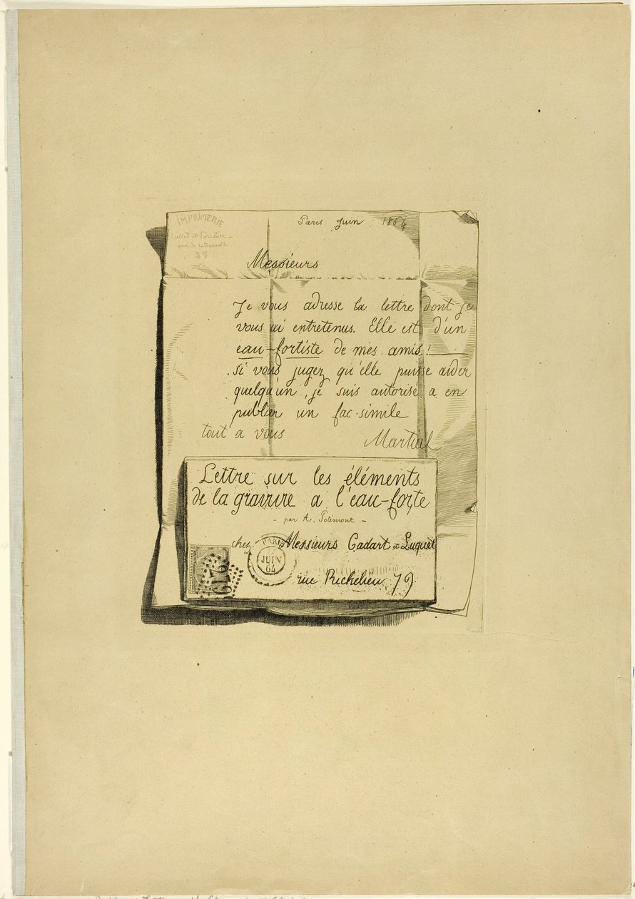Brev om etsningens element av Adolphe Martial Potemont