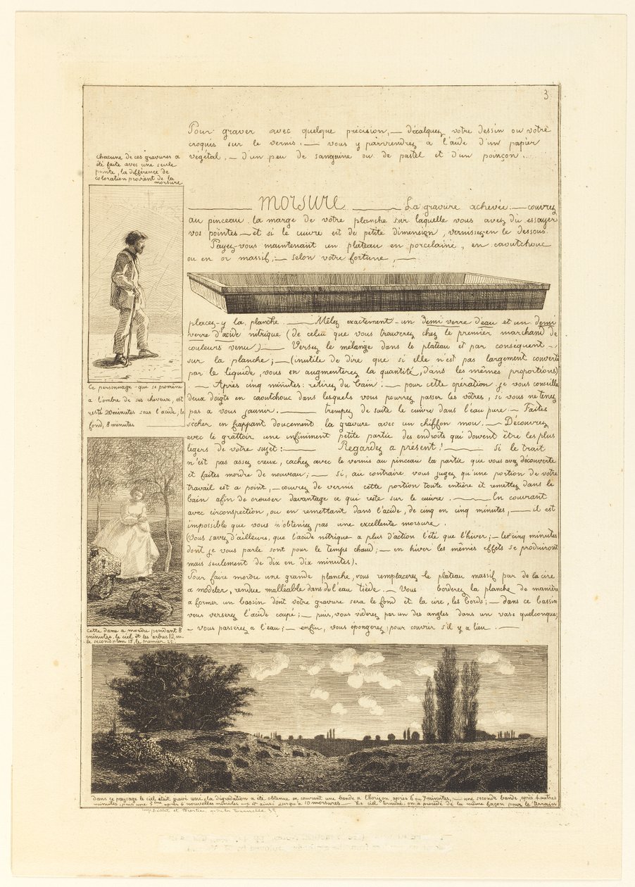 Brev om etsningens element, sida 3 av Adolphe Martial Potemont