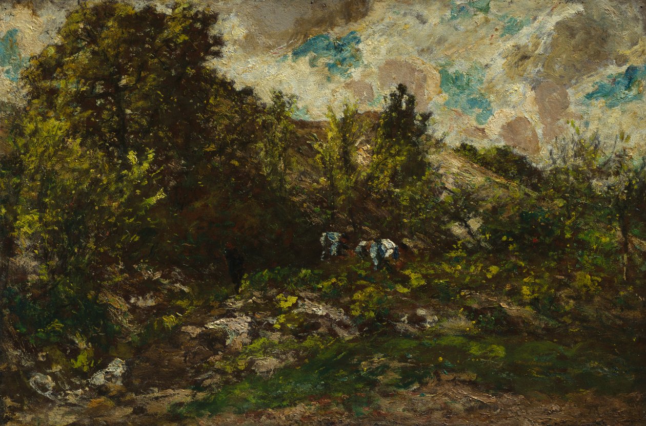 Hösten, c. 1867-1869. av Adolphe Joseph Thomas Monticelli