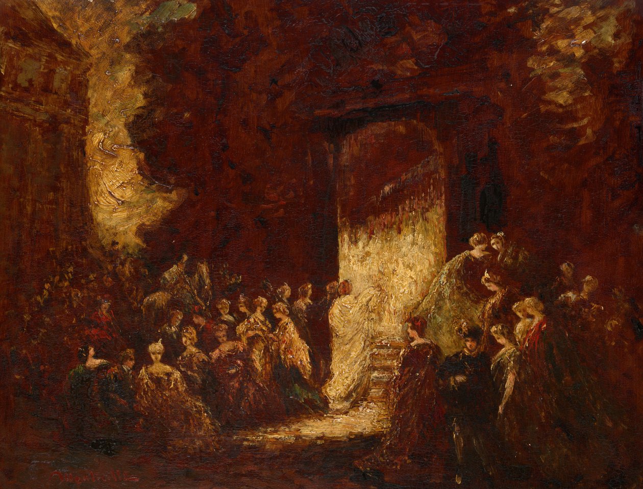 Eftermiddagsfest, c. 1880. av Adolphe Monticelli