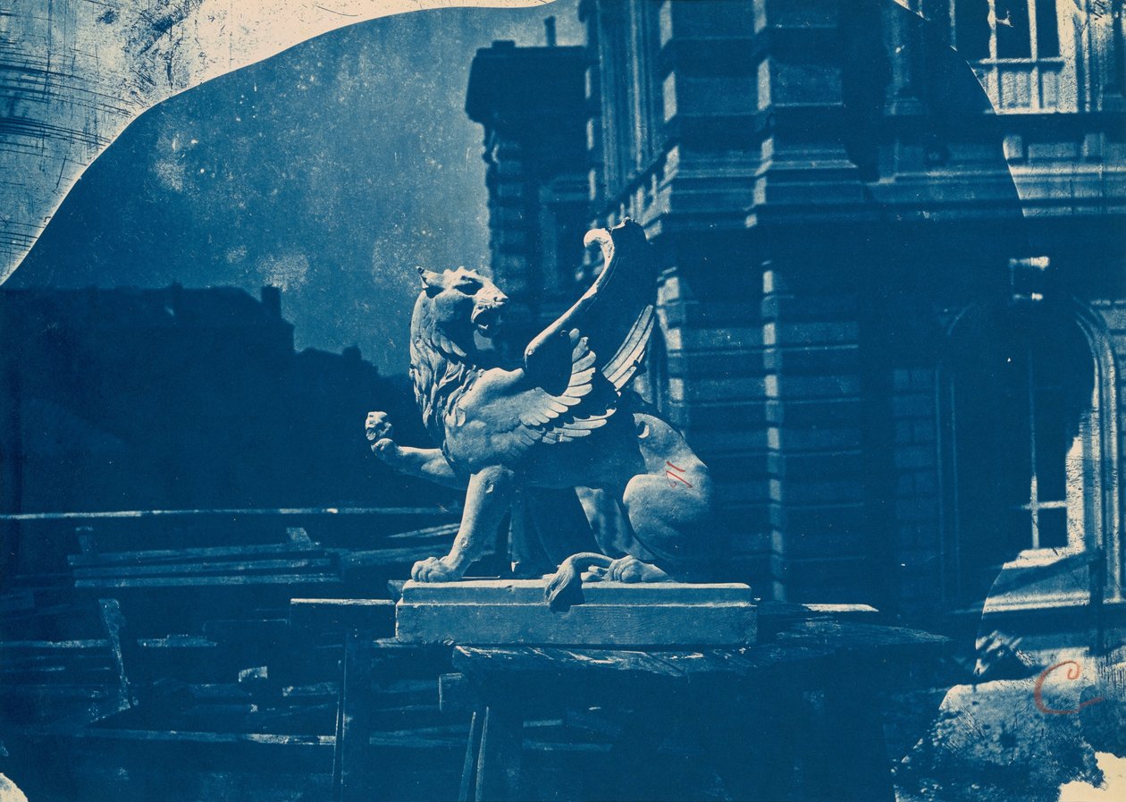 Skulptur av en griff på en byggarbetsplats i Marseille (Skulptur av en griff på en byggarbetsplats i Marseille) av Adolphe Terris