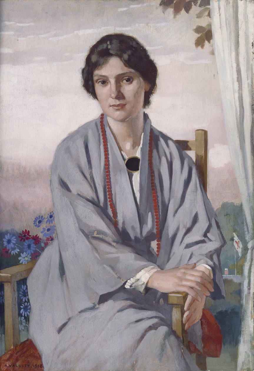 Porträtt av May Aimee Smith av Adolphe Valette