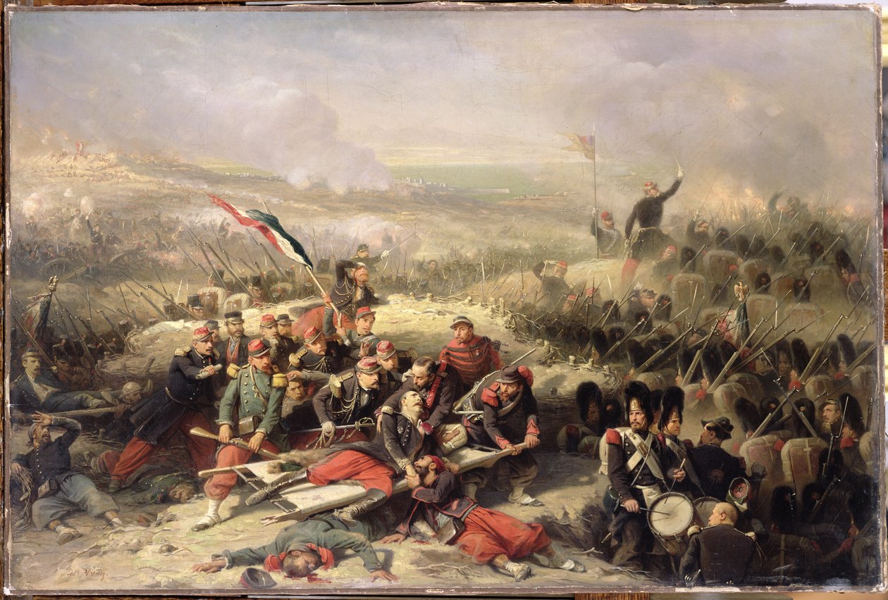 Indtagelsen af Malakoff, 8. september 1855 swed av Adolphe Yvon
