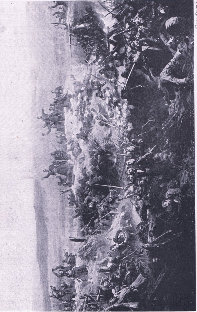 Fransmännens intagande av Malakoff, illustration från British Battles on Land and Sea, 1915 av Adolphe Yvon