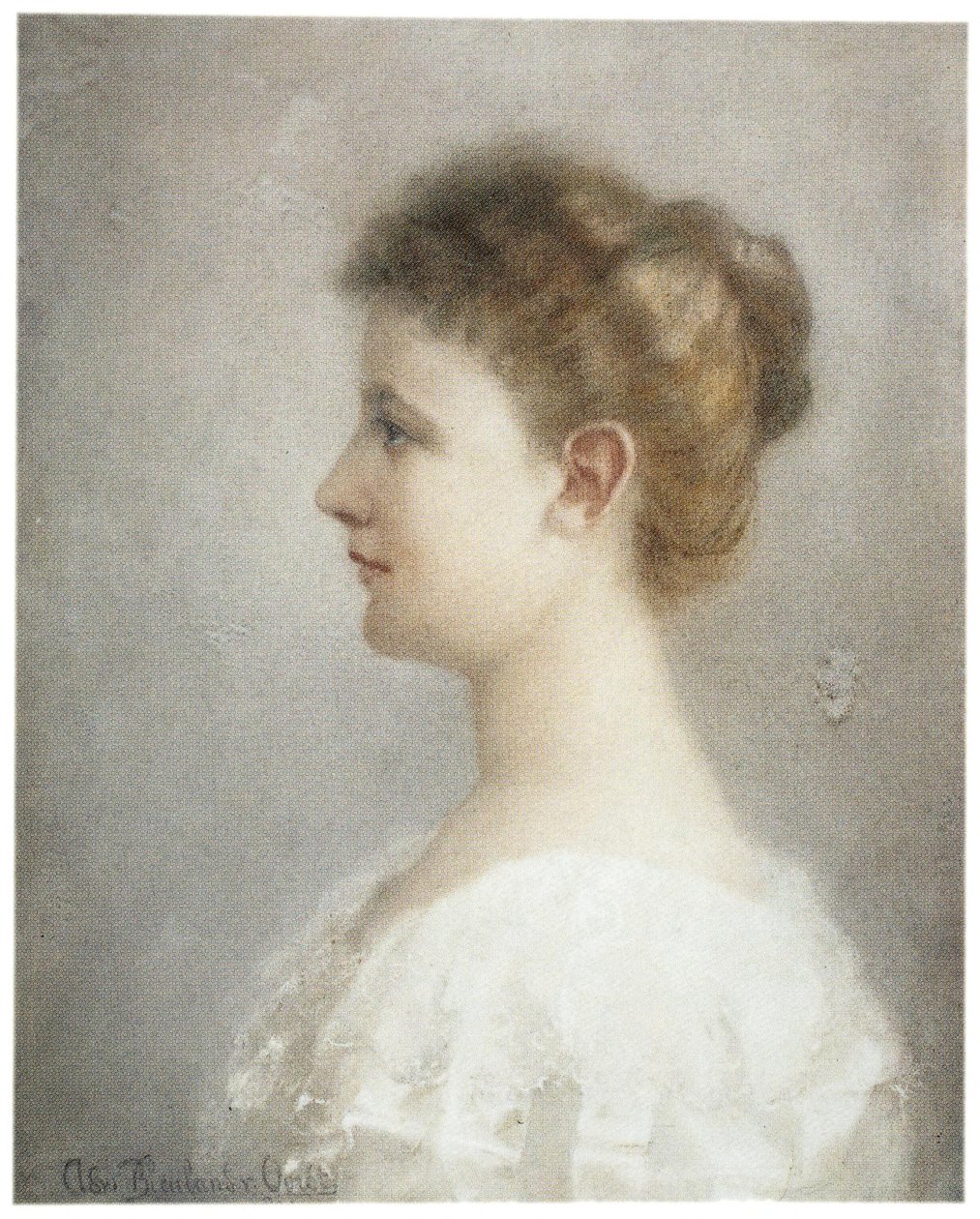 Porträtt av Wilhelmina van Oranje- nassau av Adri Bleuland van Oordt