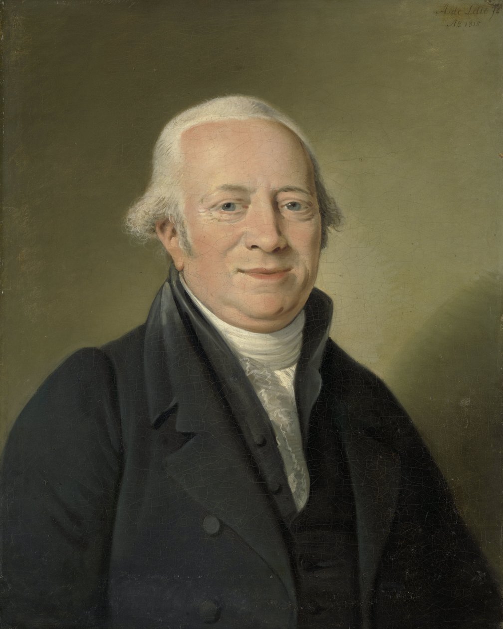 Cornelis Sebille Roos (1754-1820), konsthandlare i Amsterdam och förvaltare av Nationale Konst-Gallery i Huis ten Bosch, Haag av Adriaan de Lelie