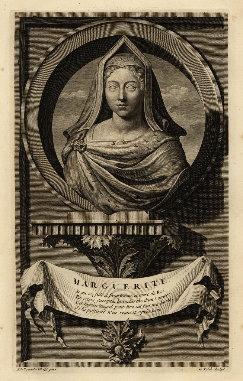 Margaret Tudor (1489-1541) (gravyr) av Adriaan van der (after) Werff