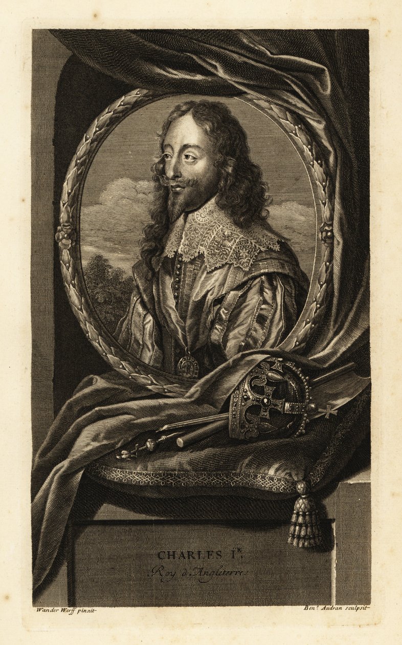 Porträtt kung Charles I av England av Adriaan van der (after) Werff