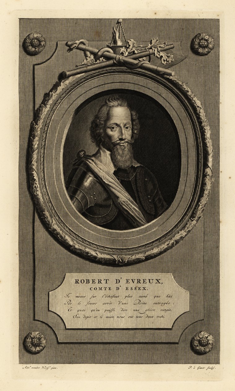 Robert Devereux, 2:e Earl av Essex, favorit hos Elizabeth I. Robert d