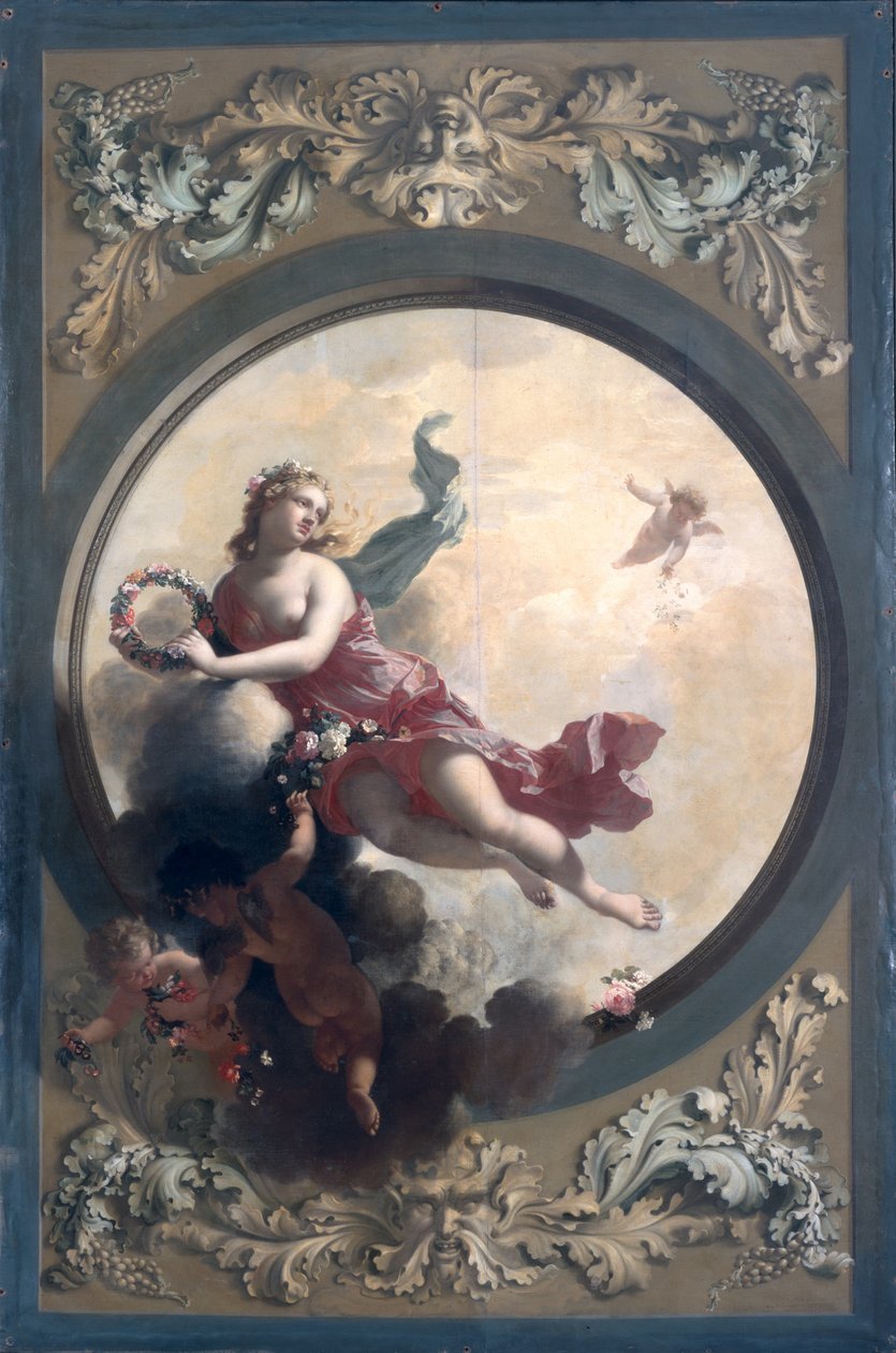 Flora with Flower-Scattering Putti, 1696  av Adriaan van der Werff