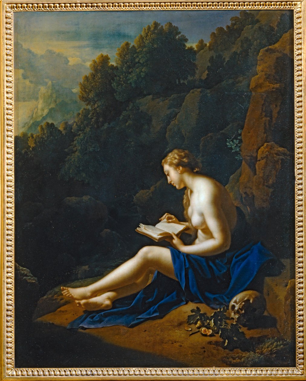 Santa Maria Magdalena penitente, mediterande i ensamhet ... av Adriaan van der Werff