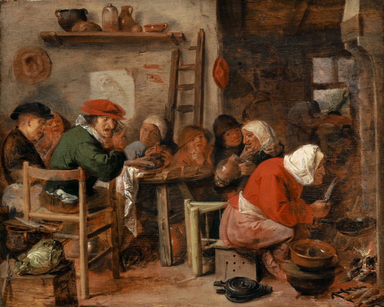 En bondemiddag av Adriaen Brouwer