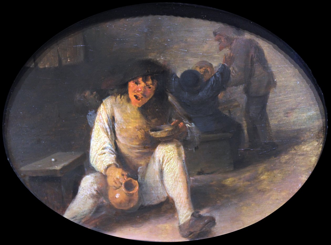 Drunken bonde av Adriaen Brouwer