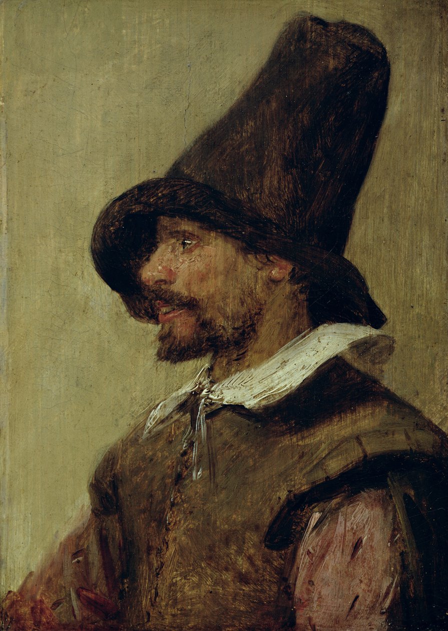 Porträtt av en man av Adriaen Brouwer