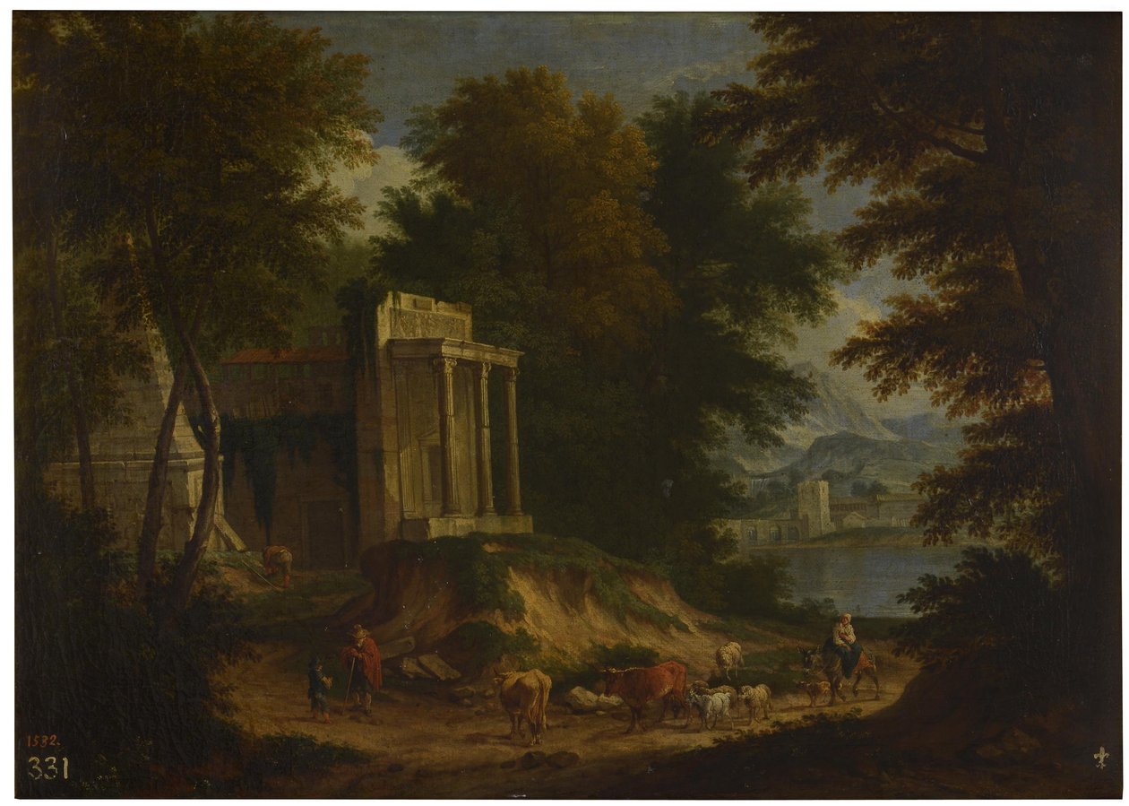 Landskap med ruiner av Adriaen Frans Boudewyns