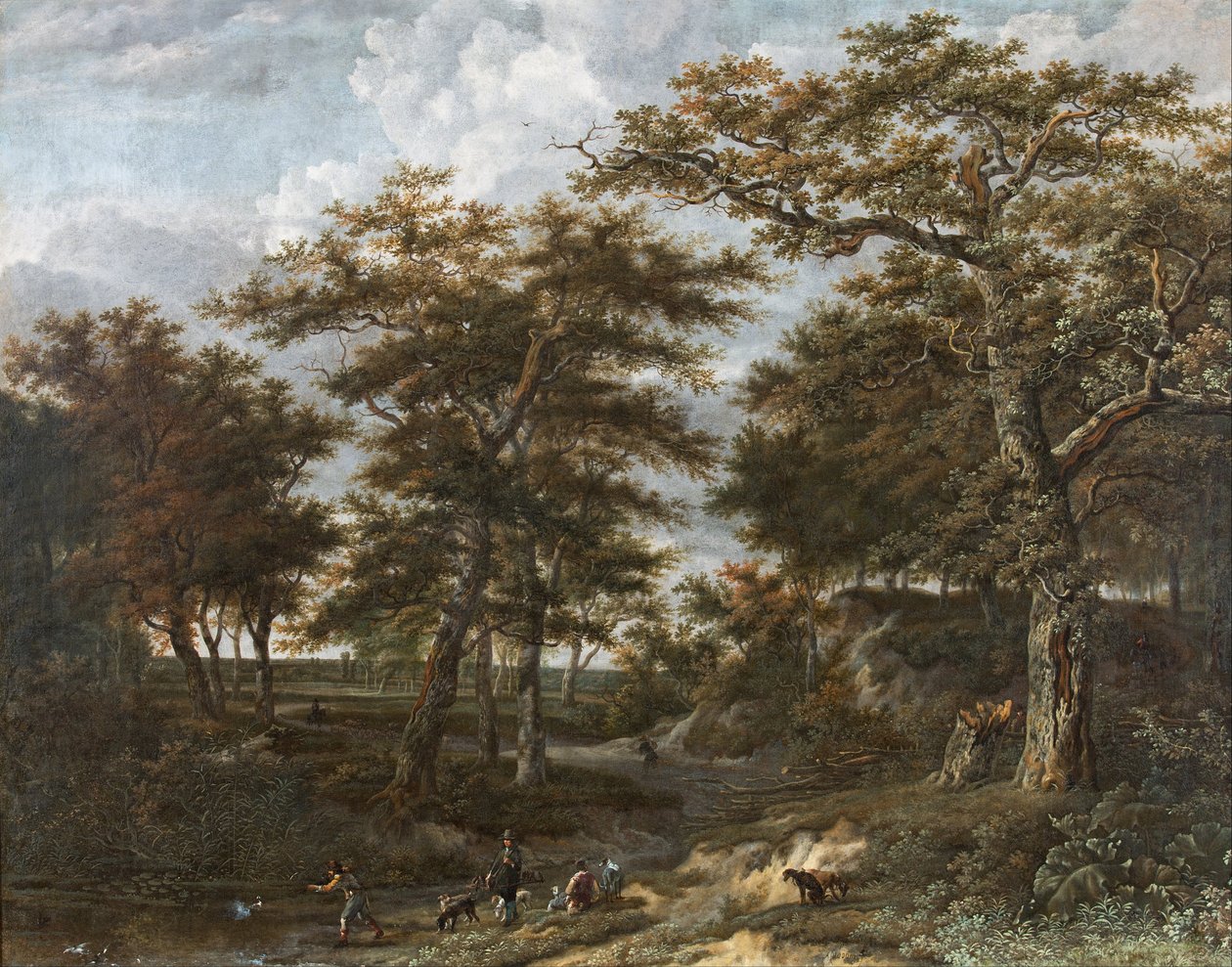 Landskap med jägare av Adriaen Hendricksz Verboom
