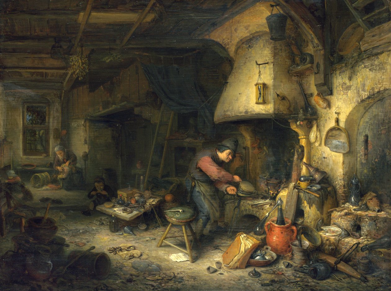 Alchemist av Adriaen Jansz. van Ostade