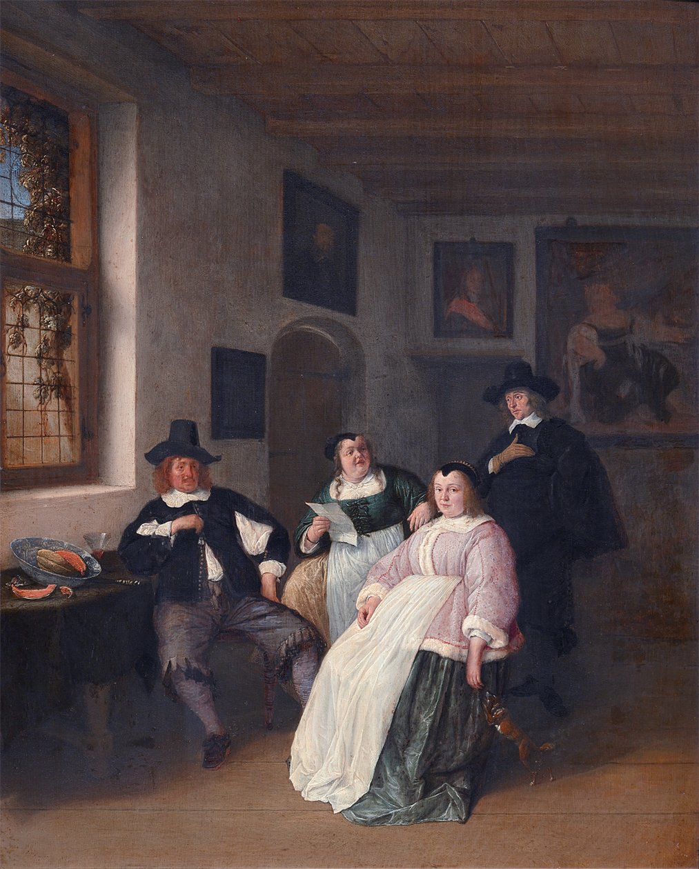 The De Goyer family and the painter av Adriaen Jansz. van Ostade