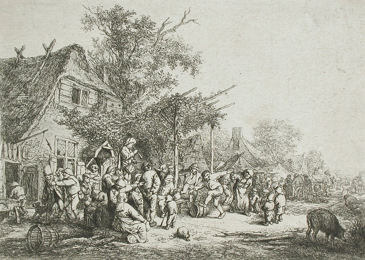 Village Festival Under the Trellis av Adriaen Jansz. van Ostade