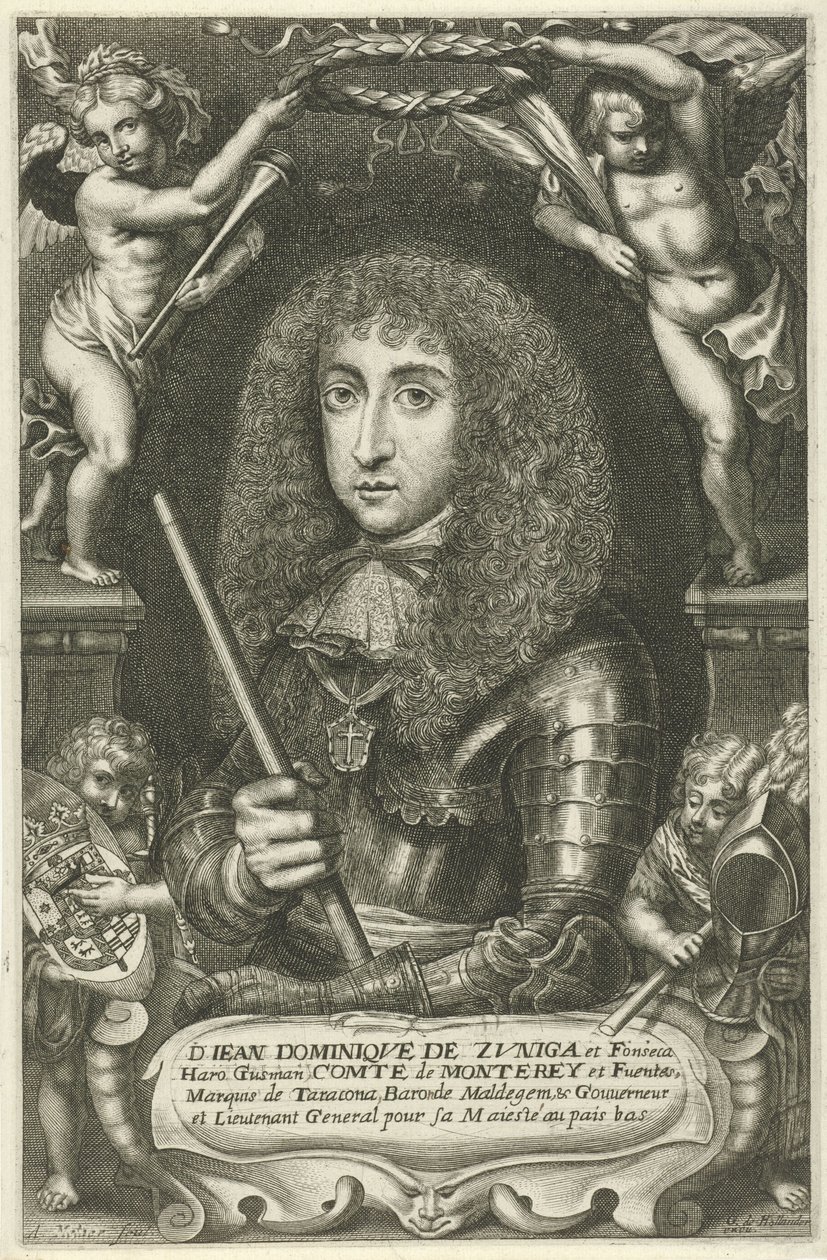 Porträtt av Juan Domingo de Zuñiga y Fonseca av Adriaen Millaert