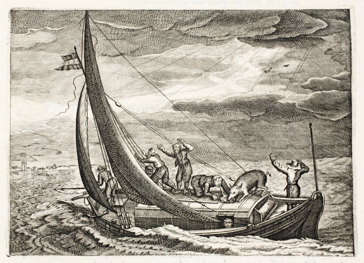 En man som saknar tro, illustration från 