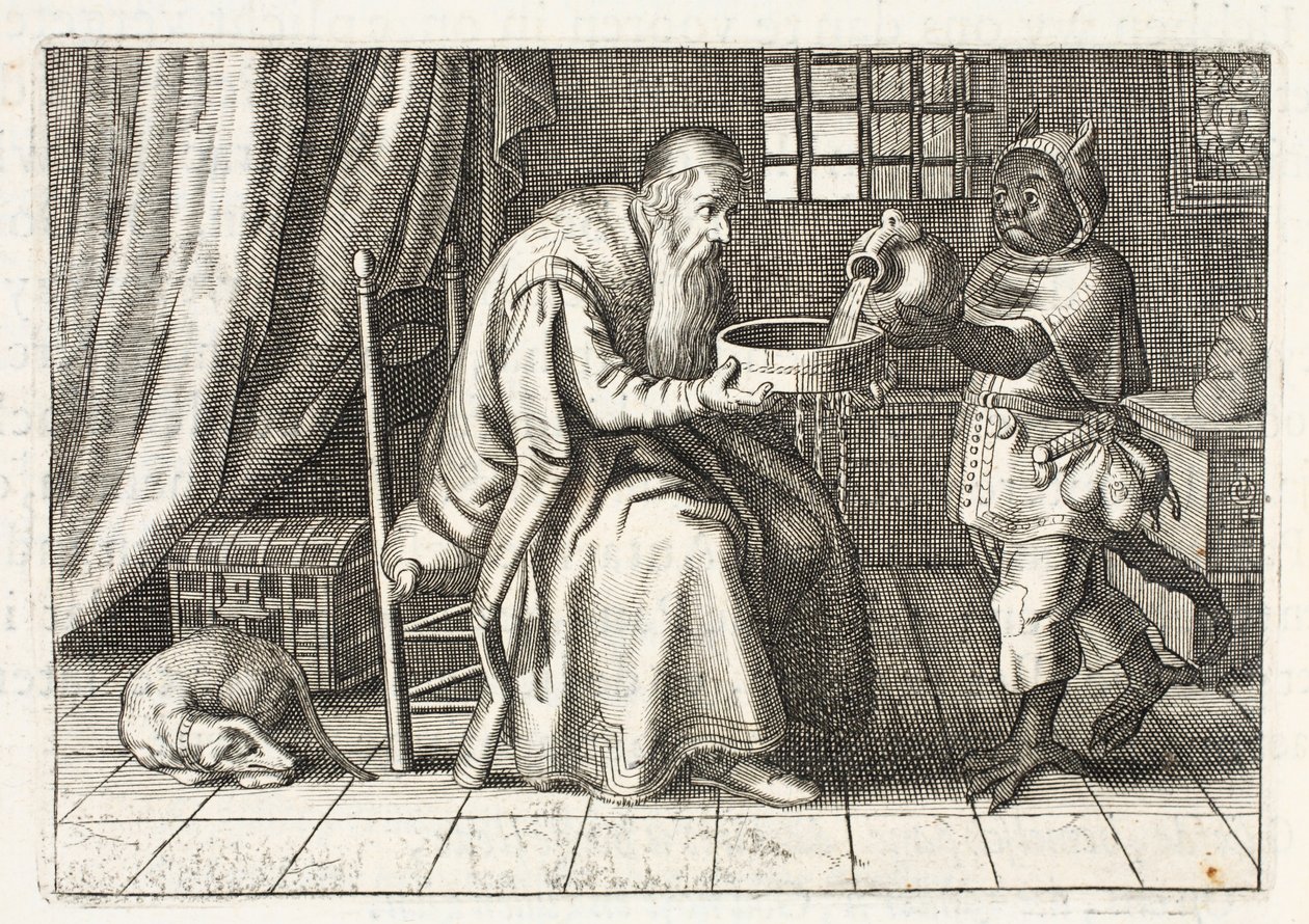 En rik man, illustration från 