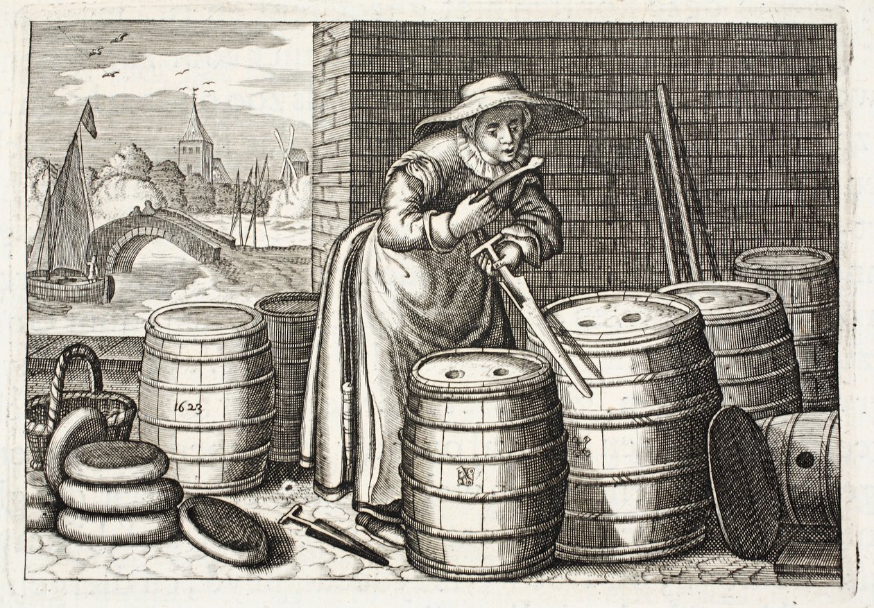 En skenmanöver, illustration ur "Emblemata of Zinne-werk" av Johannes de Brune (1589-1658), Jan Jacobs Schipper, Amsterdam, 1661. av Adriaen Pietersz van de Venne