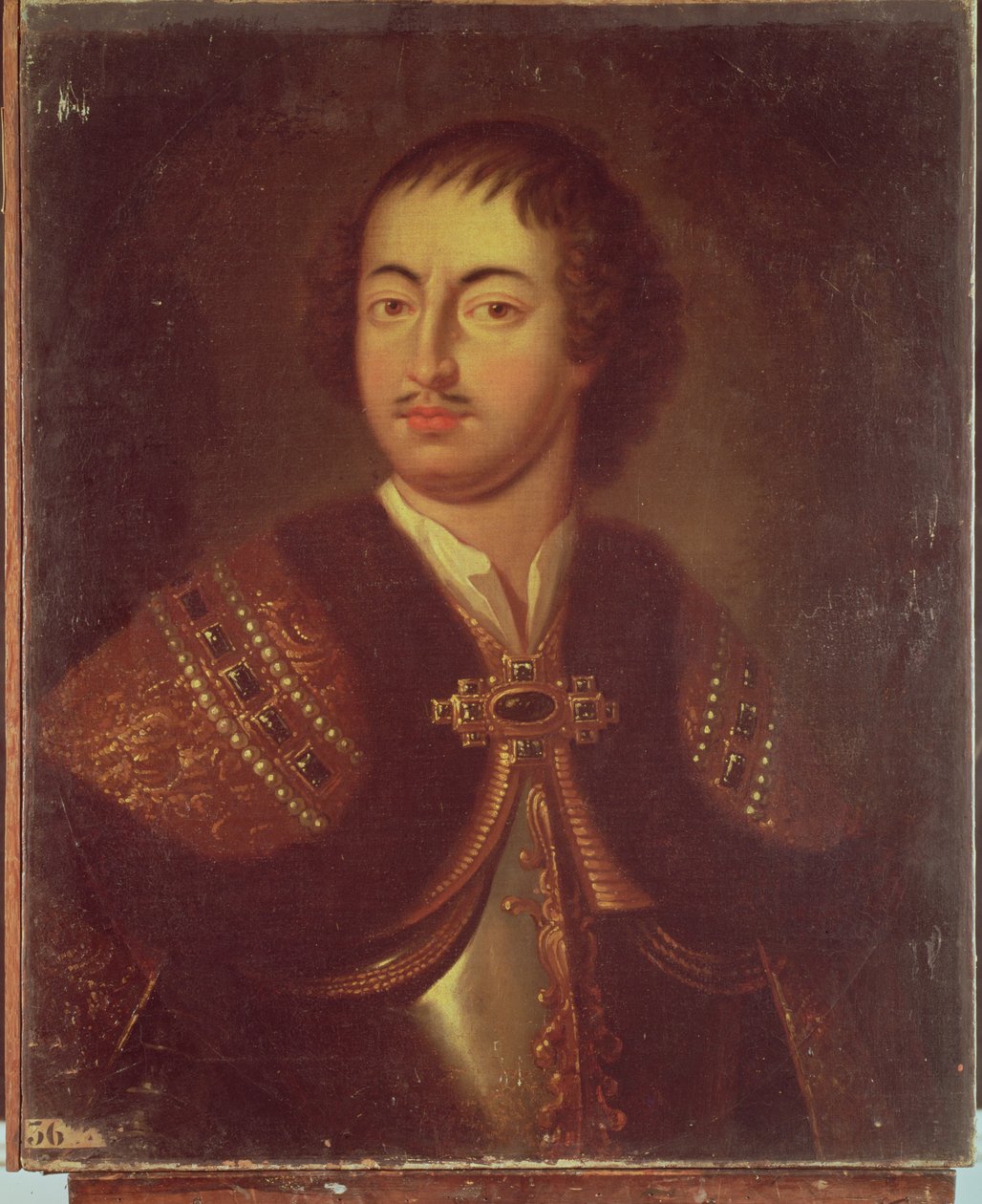 Porträtt av Peter I (1672-1725) av Adriaan van der Werff