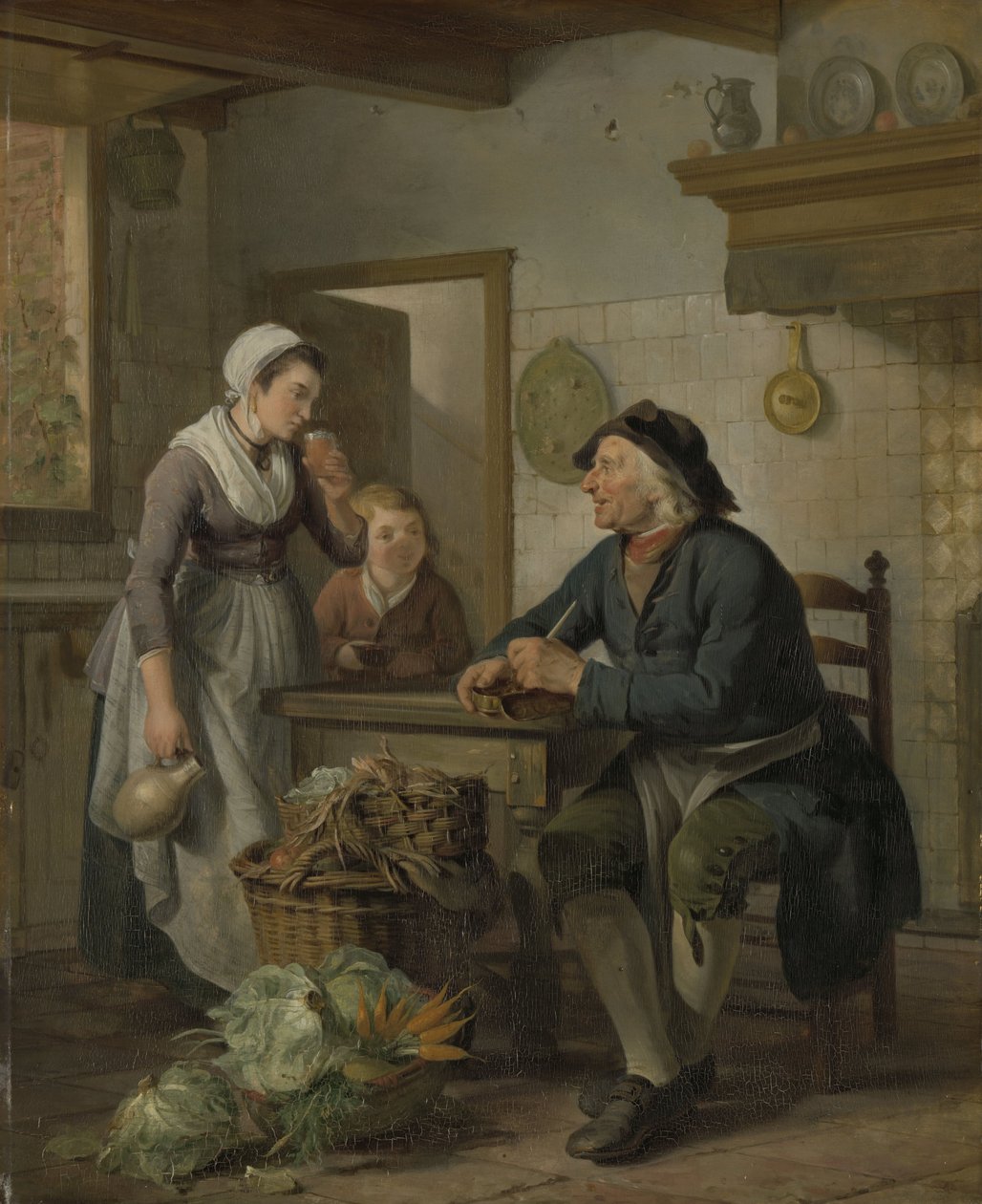 Morgonbesök, 1796 av Adriaan de Lelie