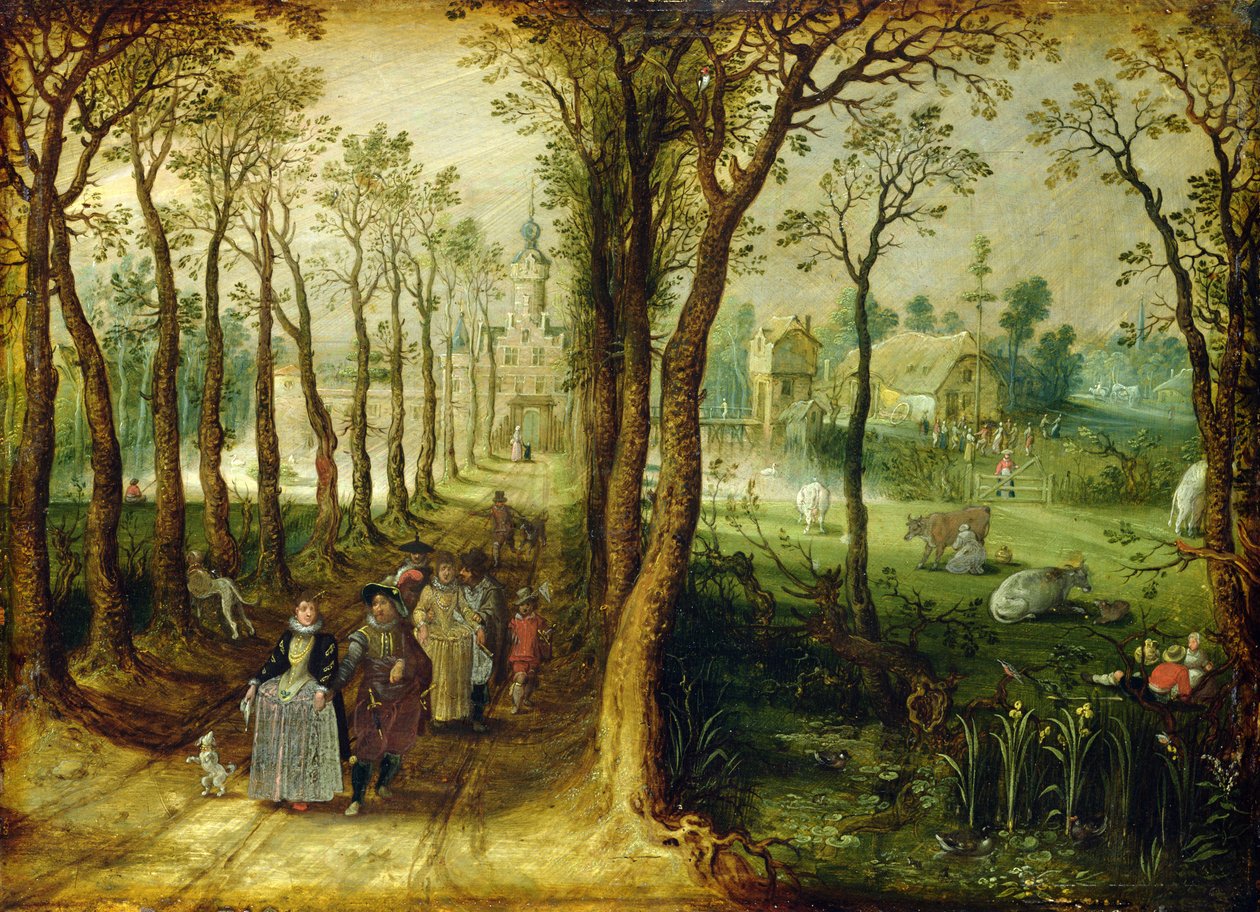 Slottet i träsket av Adriaen van de Venne