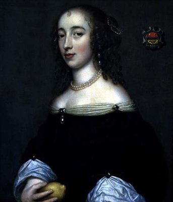 Portrait of a Lady, eventuellt Margaret Lemon, ca 1665 (olja på duk) av Adriaen (circle of) Hanneman