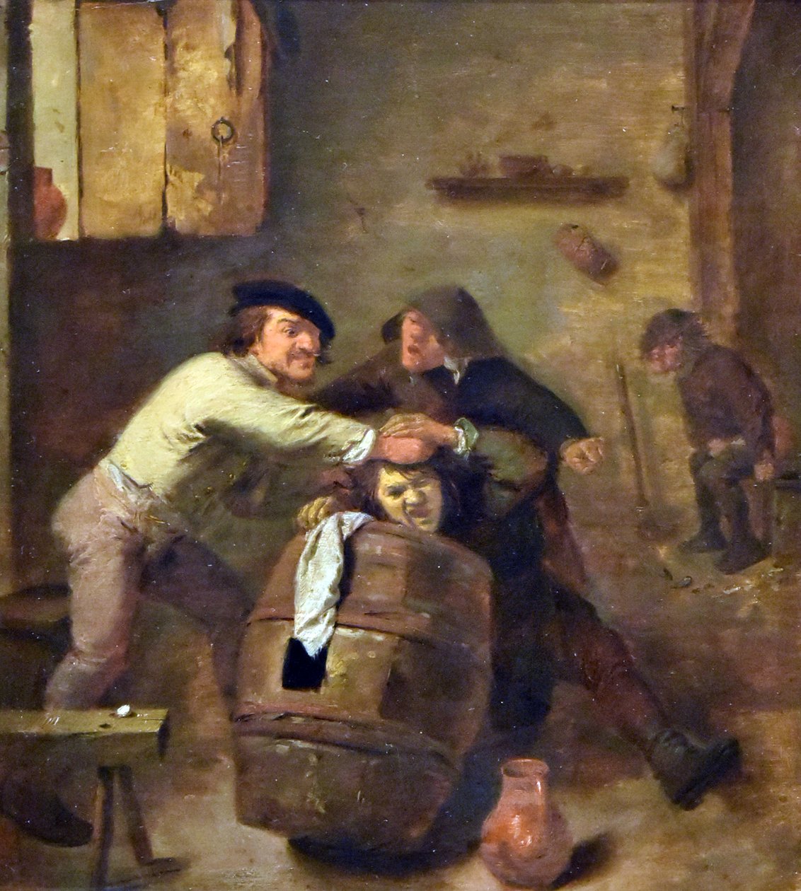Adriaen Brouwer (ca.1605-tidigare än 1feb1638) Två stridande bönder MOU Oudenaarde 13-12-2018 av Adriaen Brouwer