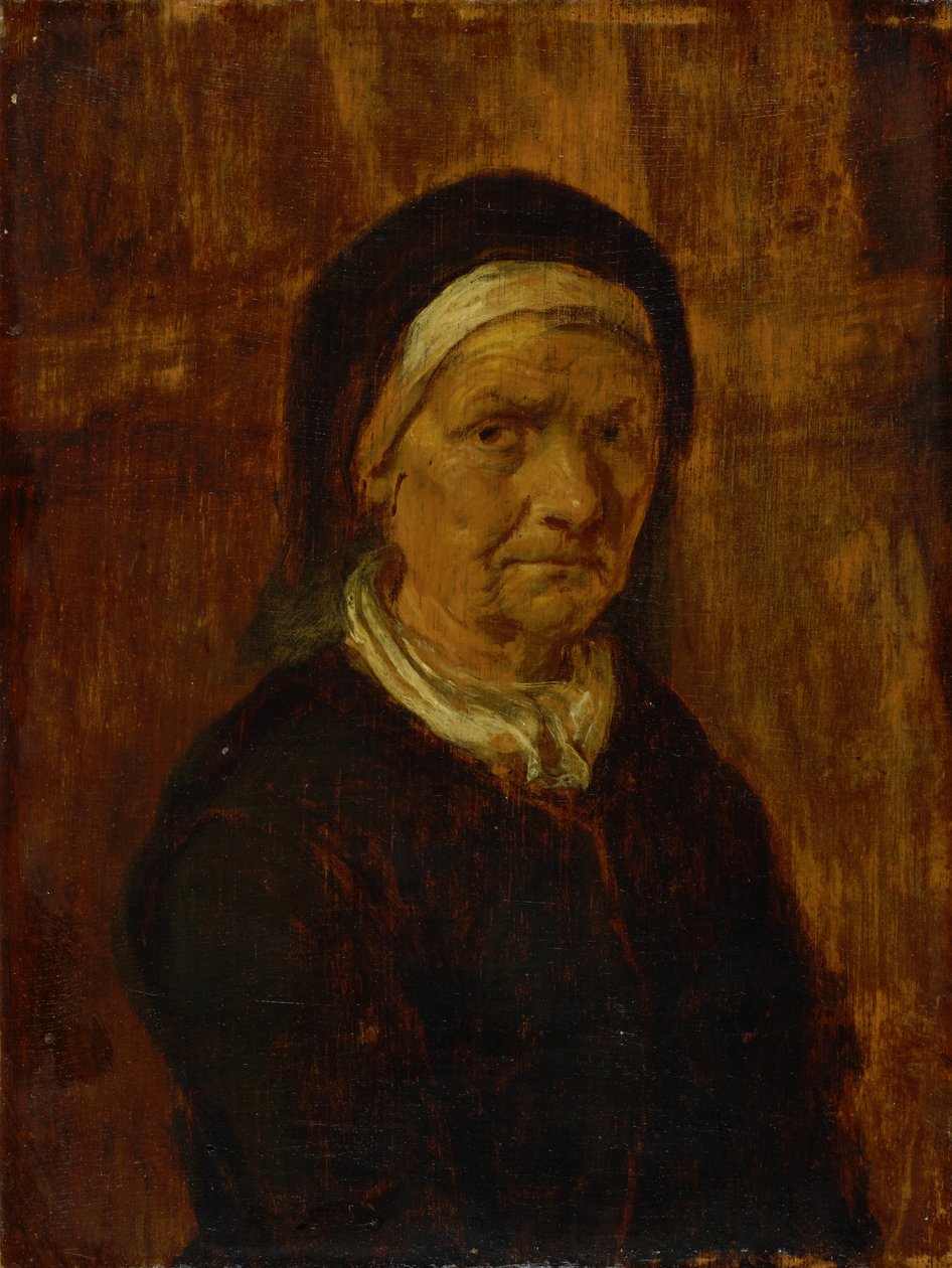 Gammal kvinna av Adriaen Brouwer