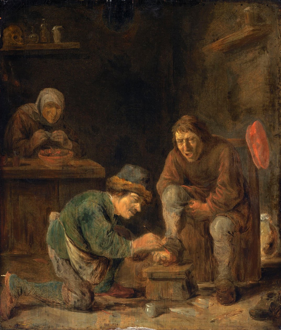 Der Fußarzt av Adriaen Brouwer