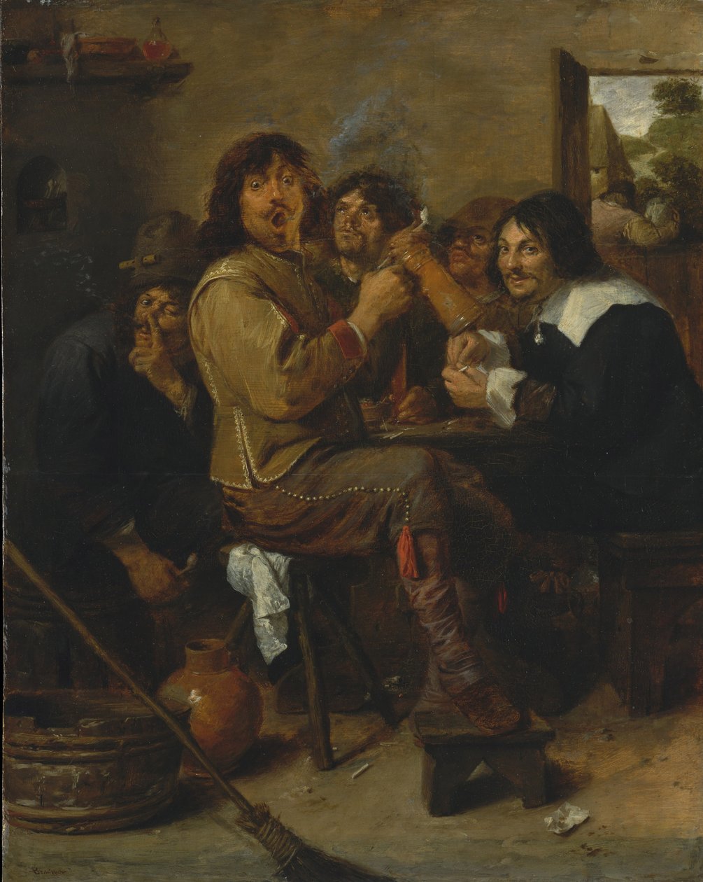 Rökarna, ca 1636 av Adriaen Brouwer