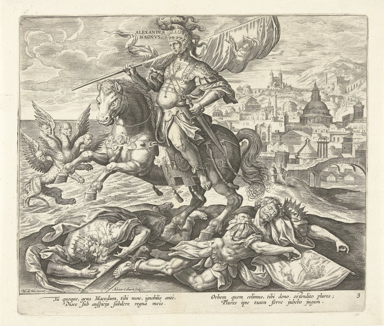 Alexander den store som tredje kung från Daniels syn Rise of Four Empires and Four Rulers från Daniel