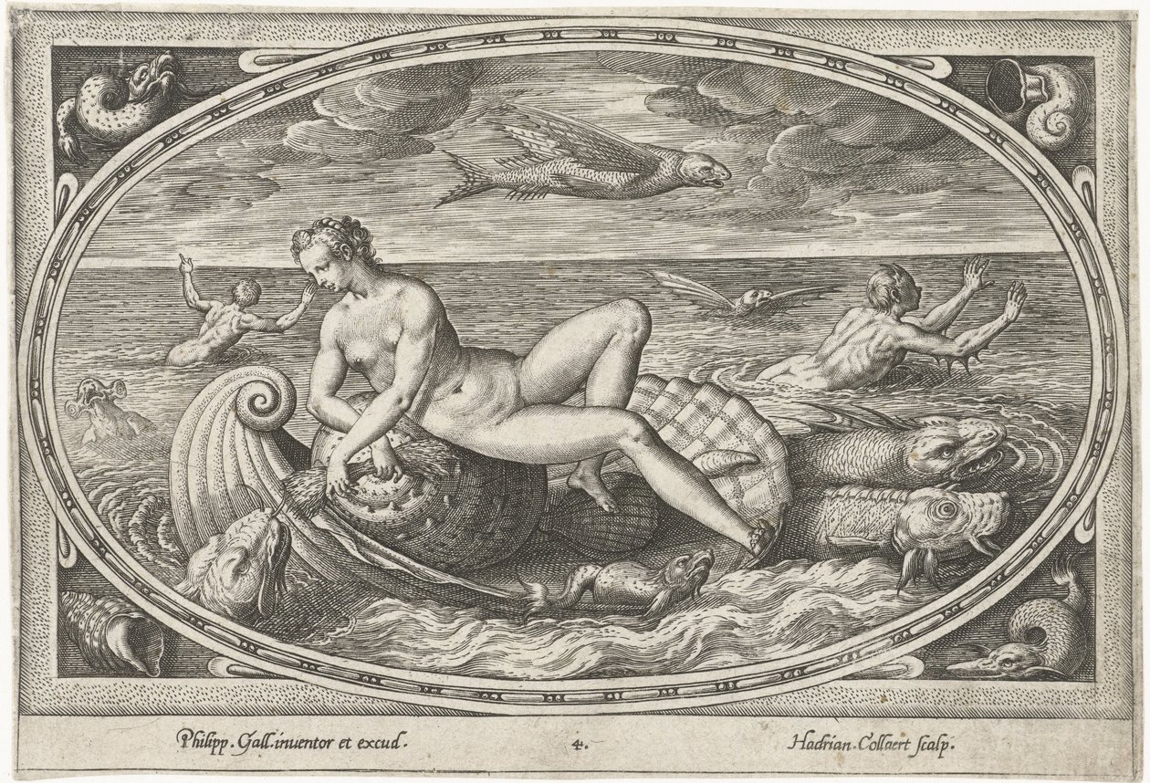 Galatea Zeegoden (serietitel) av Adriaen Collaert