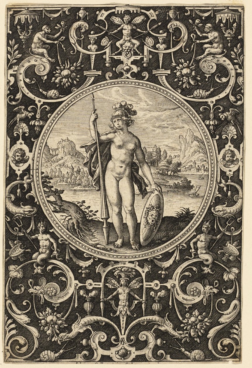 Minerva av Adriaen Collaert
